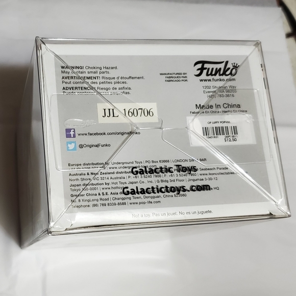 Funko Pop Animation One Piece Monkey D Luffy #98 JJL 160706 (2016) GUC - Picture 3 of 11